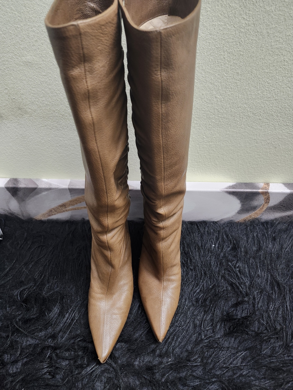 Jimmy Choo Tawny Leather Boot Size 7 - Picture 3 of 5